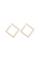 Forever21 Diamond-shaped Cutout Stud Earrings