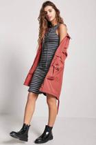 Forever21 Stripe Lace-up Dress