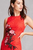 Forever21 Lace Embroidered Floral Dress