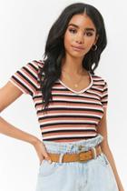 Forever21 Ribbed Striped Top