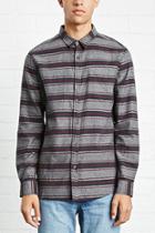 Forever21 Slim-fit Striped Cotton Shirt