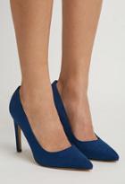 Forever21 Women's  Pointed Faux Suede Pumps (dark Blue)