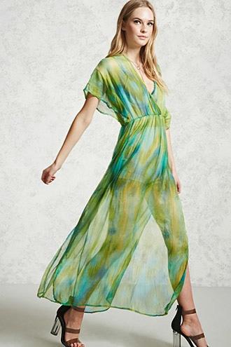 Forever21 Watercolor Maxi Dress