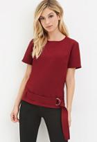 Forever21 Textured D-ring Blouse