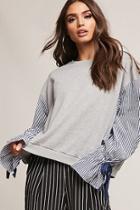 Forever21 Striped Sleeve Sweater