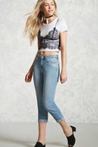 Forever21 Mid-rise Cropped Jeans