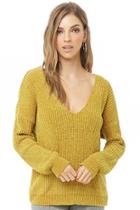 Forever21 Chenille Twist-back Sweater
