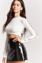 Forever21 O-ring Pierced Cropped Sweater