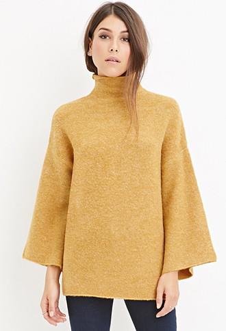 Love21 Fuzzy Turtleneck Sweater