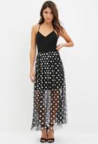 Forever21 Dotted Tulle-skirt Dress