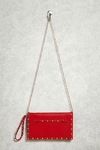 Forever21 Studded Faux Leather Clutch