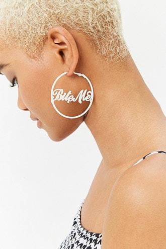 Forever21 Bite Me Hoop Earrings