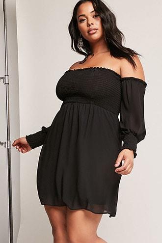 Forever21 Plus Size Smocked Babydoll Top