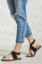 Forever21 Faux Suede Toe Ring Sandals