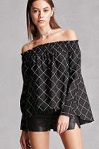 Forever21 Diamond Off-the-shoulder Top