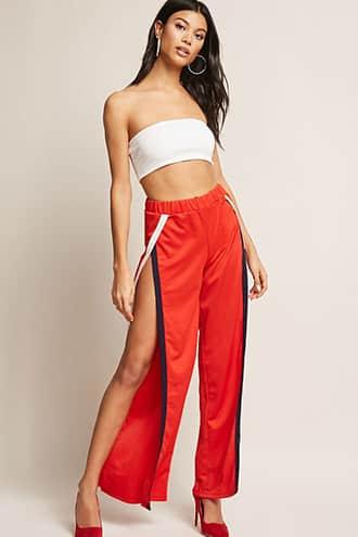 Forever21 Stripe Tulip-hem Pants