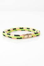 21 Men Yellow Men Rope Bracelet