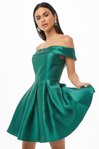 Forever21 Satin Princess Homecoming Dress