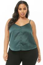 Forever21 Plus Size Satin Button-front Cami