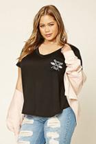 Forever21 Plus Size Wild Free Pocket Tee