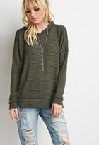Forever21 Striped Sweater Hoodie