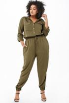 Forever21 Plus Size Feelin Fine Graphic Jumpsuit
