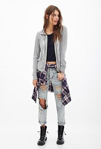 Forever21 Yes & No Graphic Hoodie