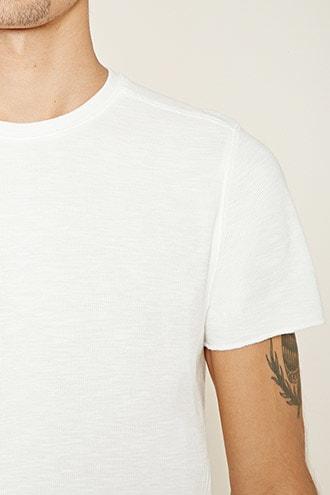 Forever21 Ribbed Slub Knit Tee