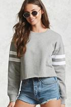 Forever21 Cropped Raw-cut Sweater