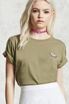 Forever21 Babe Patch Front Tee