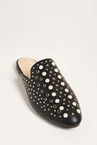 Forever21 Faux Pearl Studded Loafer Mules