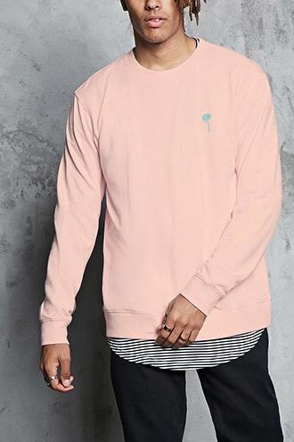 Forever21 Palm Tee Crew Neck Sweatshirt