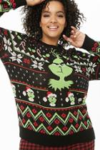Forever21 Plus Size Grinch Knit Sweater