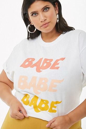 Forever21 Plus Size The Style Club Babe Graphic Tee