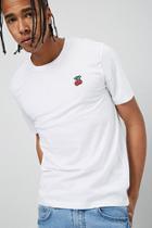 Forever21 Embroidered Cherry Graphic Tee