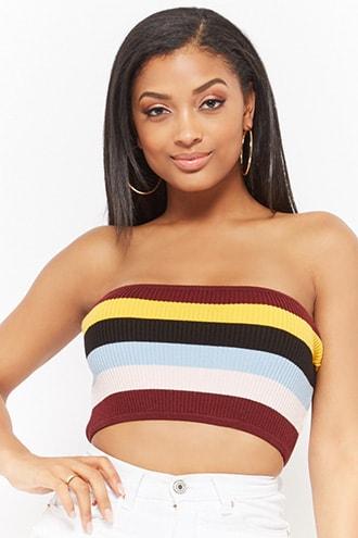 Forever21 Striped Tube Top