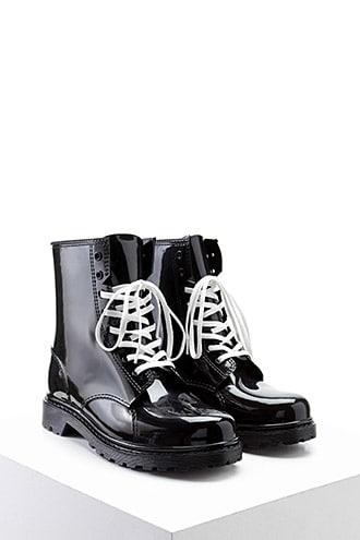 Forever21 Lace-up Chunky Boots