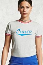 Forever21 Classic Graphic Ringer Tee