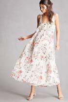 Forever21 Lush Pleated Floral Maxi Dress