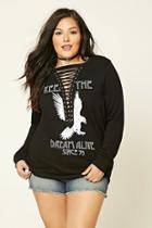 Forever21 Plus Women's  Plus Size Keep The Dream Top