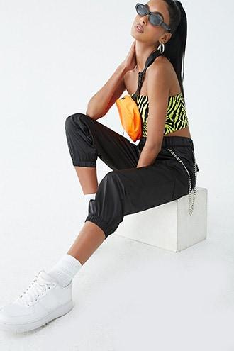Forever21 Utility Wallet Chain Joggers