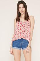 Forever21 Women's  Palm Leaf Print Cami