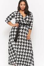 Forever21 Plus Size Houndstooth Maxi Dress