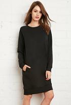 Forever21 Women's  Raglan Sweater Dress (black)