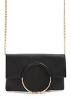 Forever21 O-ring Faux Leather Clutch