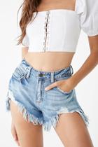 Forever21 Frayed Cut-off Denim Shorts