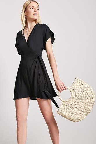 Forever21 Surplice Wrap-front Dress