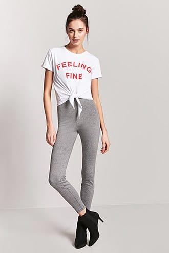 Forever21 High-rise Houndstooth Pants