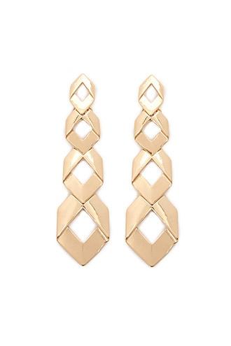 Forever21 Diamond-shaped Drop Earrings