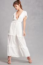 Forever21 Crinkle V-neck Maxi Dress